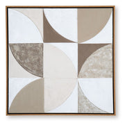 Harelman - Wall Art - Tan / Taupe / White - R&R Furniture Gallery (Fountain Valley, CA)