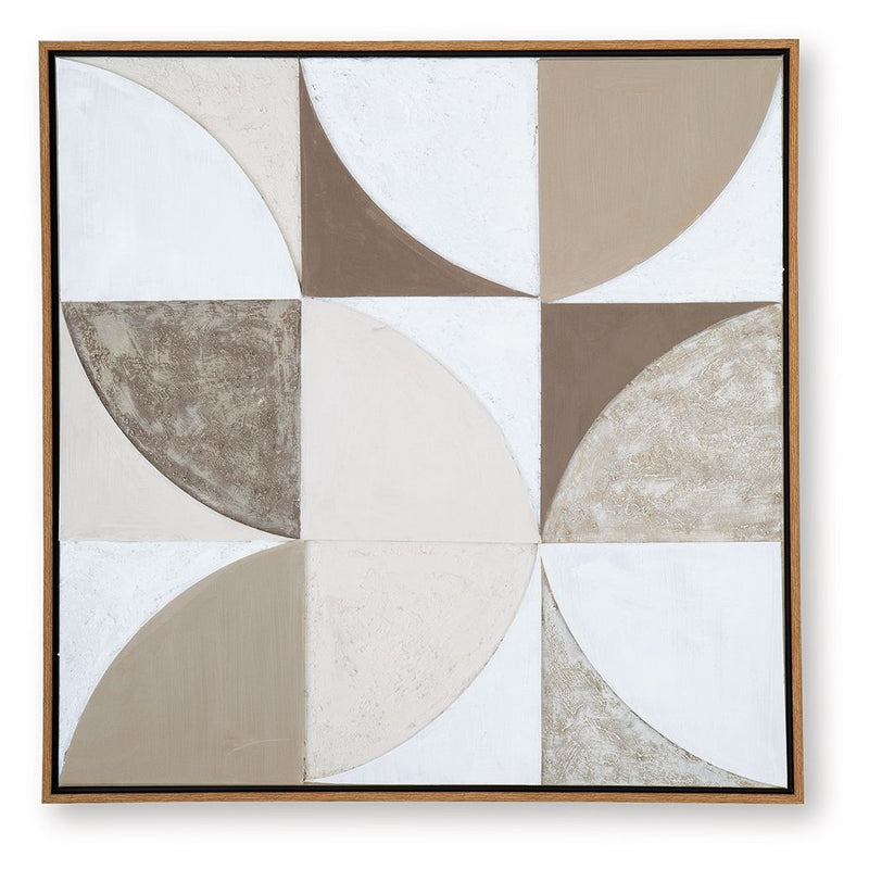 Harelman - Wall Art - Tan / Taupe / White - R&R Furniture Gallery (Fountain Valley, CA)
