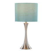Set of two Lumi Source Lenuxe contemporary semi-gloss table lamps with sleek modern design and elegant finishes.