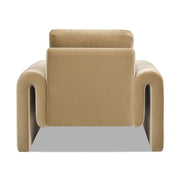 Mason - Arched Arm Chair - Camel Brown Beige - R&R Furniture Gallery (Fountain Valley, CA)