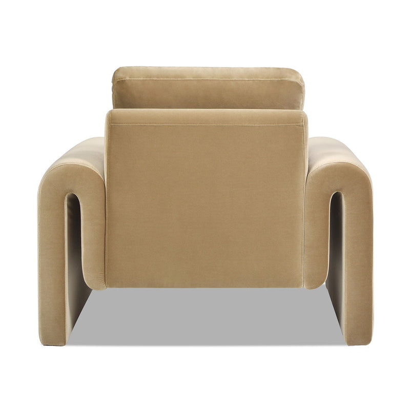 Mason - Arched Arm Chair - Camel Brown Beige - R&R Furniture Gallery (Fountain Valley, CA)
