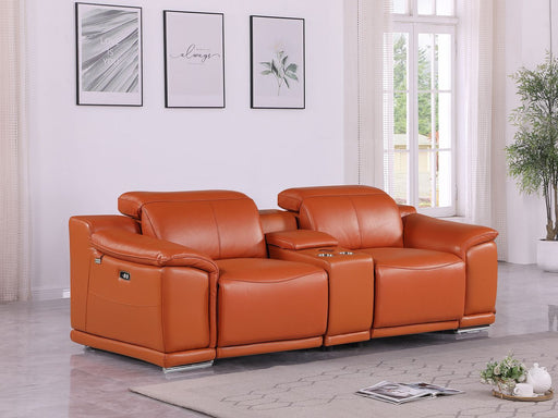 9762 - 3-Piece Modular Power Reclining Console Loveseat With 2 Power Recliners In - R&R Furniture Gallery (Fountain Valley, CA)