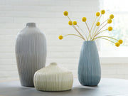Eiderman - Vase Set (Set of 3) - Gray / Blue / Green - R&R Furniture Gallery (Fountain Valley, CA)