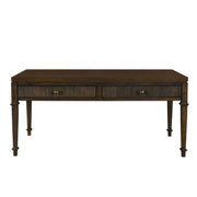 Fluted - 2 Drawer Coffee Table - Brown - R&R Furniture Gallery (Fountain Valley, CA)