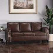 Contemporary 3 Seater Sofa With Nailhead Trim - R&R Furniture Gallery (Fountain Valley, CA)