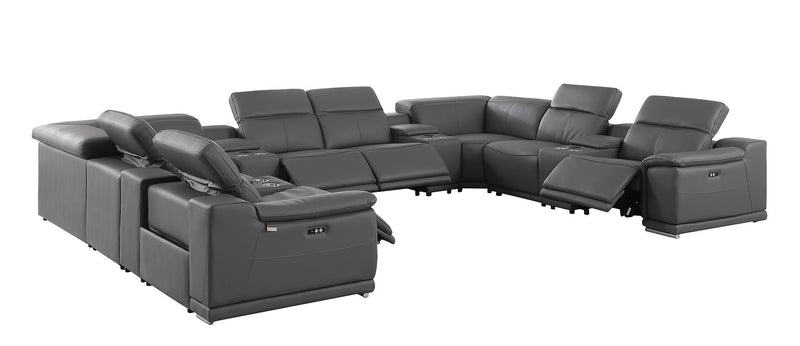 9762 - 12-Piece U-Shaped Sectional Sofa With 4 Power Recliners