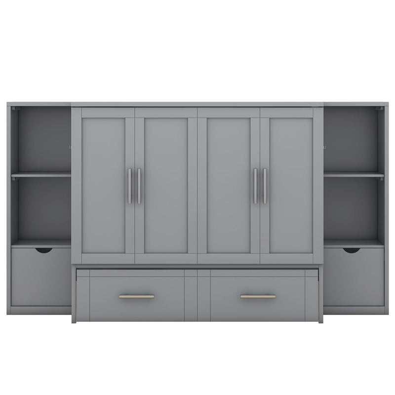 Murphy Bed With Shelves, Drawers And USB Ports - R&R Furniture Gallery (Fountain Valley, CA)