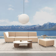 Cleo - Modular Upholstered Deep Seating Patio Corner Chair Axroma Olefin - R&R Furniture Gallery (Fountain Valley, CA)