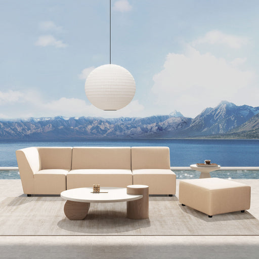 Cleo - Modular Upholstered Deep Seating Patio Corner Chair Axroma Olefin - R&R Furniture Gallery (Fountain Valley, CA)