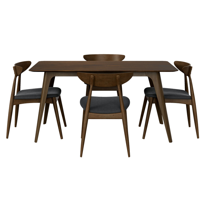 5 Piece Dining Set With Ergonomic Chairs - R&R Furniture Gallery (Fountain Valley, CA)