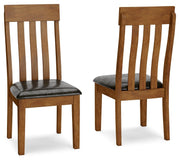Ralene - Dining UPH Side Chair (Set of 2) - Medium Brown - R&R Furniture Gallery (Fountain Valley, CA)
