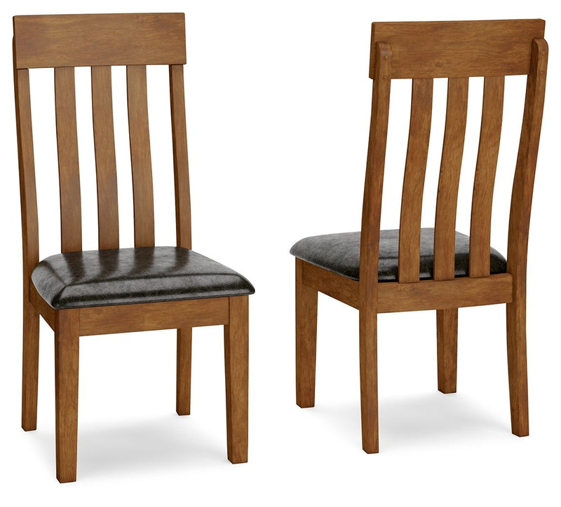 Ralene - Dining UPH Side Chair (Set of 2) - Medium Brown - R&R Furniture Gallery (Fountain Valley, CA)