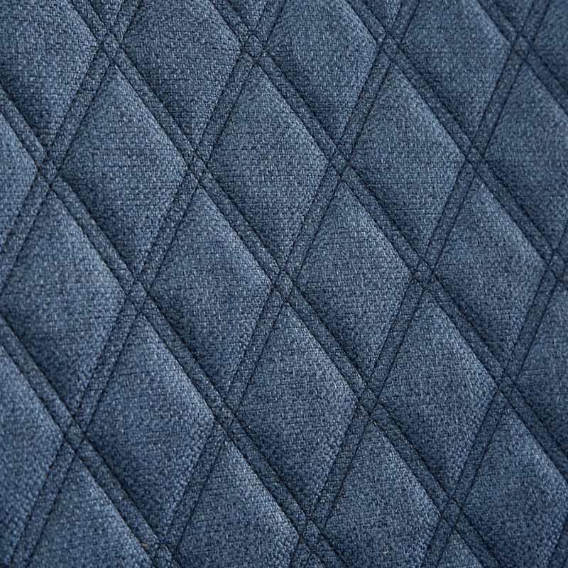 Accent Chair With Quilted Back And Silver Studs - Dark Blue - R&R Furniture Gallery (Fountain Valley, CA)