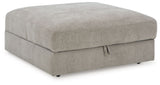 Aslan Court - Ottoman With Storage - Pebble - R&R Furniture Gallery (Fountain Valley, CA)