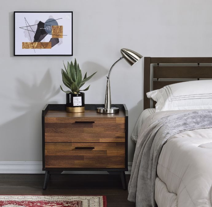 Jiranty - Accent Table - Walnut & Black - R&R Furniture Gallery (Fountain Valley, CA)