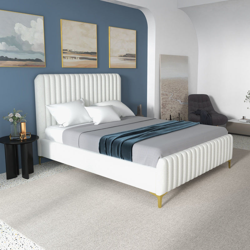 Valery - Upholstered Platform Bed - R&R Furniture Gallery (Fountain Valley, CA)