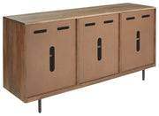 Kerrings - Accent Cabinet - Brown / Black / White - R&R Furniture Gallery (Fountain Valley, CA)