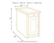 Tyler Creek - Chair Side End Table - Grayish Brown / Black - R&R Furniture Gallery (Fountain Valley, CA)