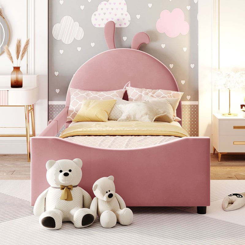 Upholstered Daybed With Rabbit Ear Shaped Headboard - R&R Furniture Gallery (Fountain Valley, CA)