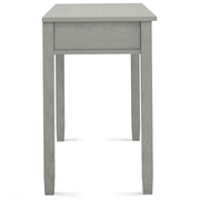 Handcrafted Warm Shaker writing desk by Simpli-Home featuring a natural wood finish and spacious tabletop for workspace.