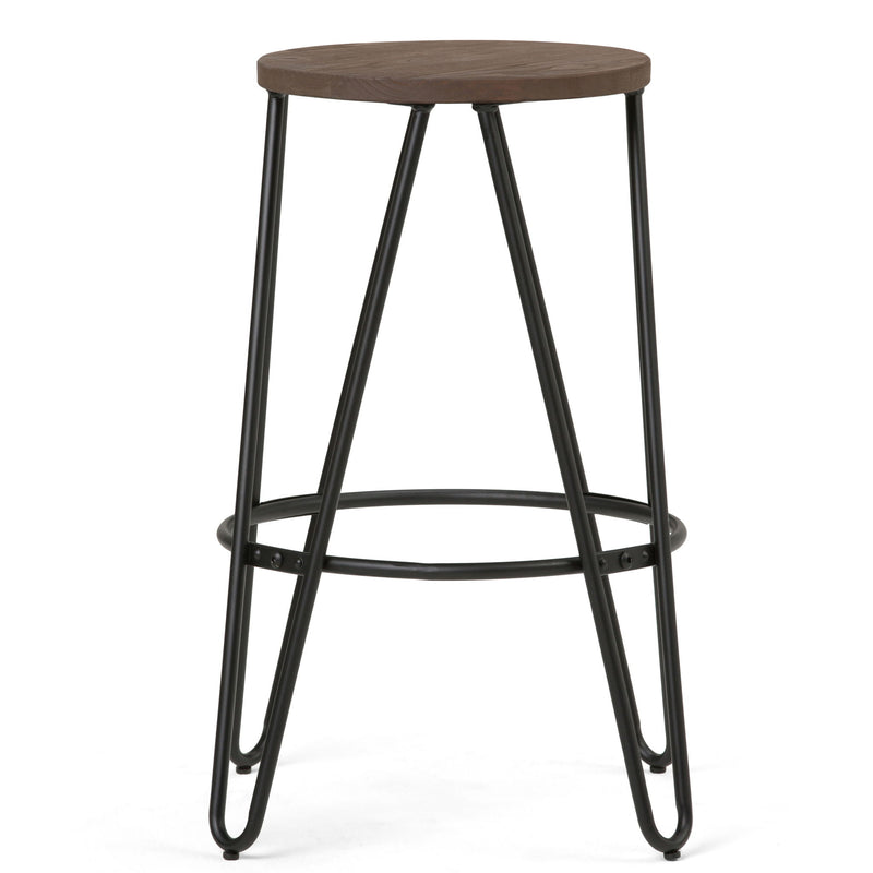 Simeon - Multifunctional Metal Stool With Wood Seat - R&R Furniture Gallery (Fountain Valley, CA)