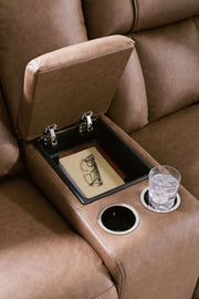 Mackmenville - Double Reclining Loveseat With Console - R&R Furniture Gallery (Fountain Valley, CA)