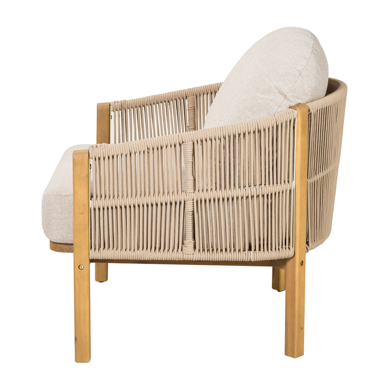 Grotta - Outdoor Wood Club Chair (Set of 2) - R&R Furniture Gallery (Fountain Valley, CA)