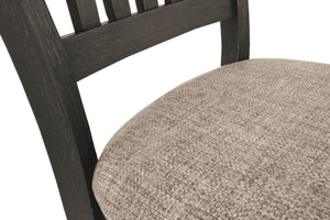 Tyler Creek - Dining UPH Side Chair (Set of 2) - Slatback - Black / Grayish Brown - R&R Furniture Gallery (Fountain Valley, CA)