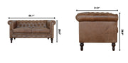 Buffalo - Chesterfield Sofa - Brown - R&R Furniture Gallery (Fountain Valley, CA)