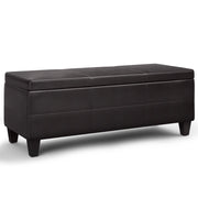 Avalon - Lift Top Rectangular Storage Ottoman - Tanners Brown - R&R Furniture Gallery (Fountain Valley, CA)