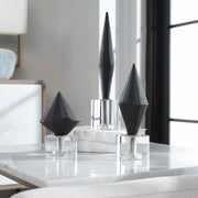 Set of 3 Uttermost Alize sculptures featuring modern abstract figure designs on a neutral background.