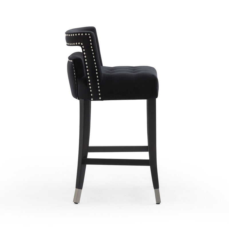 Hart - Velvet Stool - R&R Furniture Gallery (Fountain Valley, CA)
