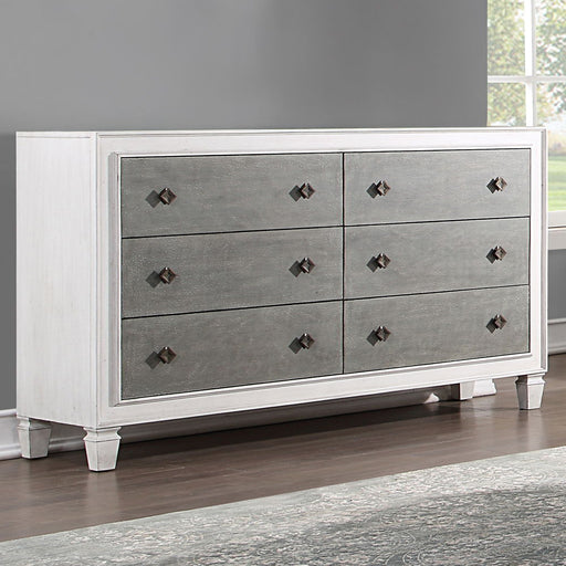 Katia - Dresser - Rustic Gray & Weathered White - R&R Furniture Gallery (Fountain Valley, CA)
