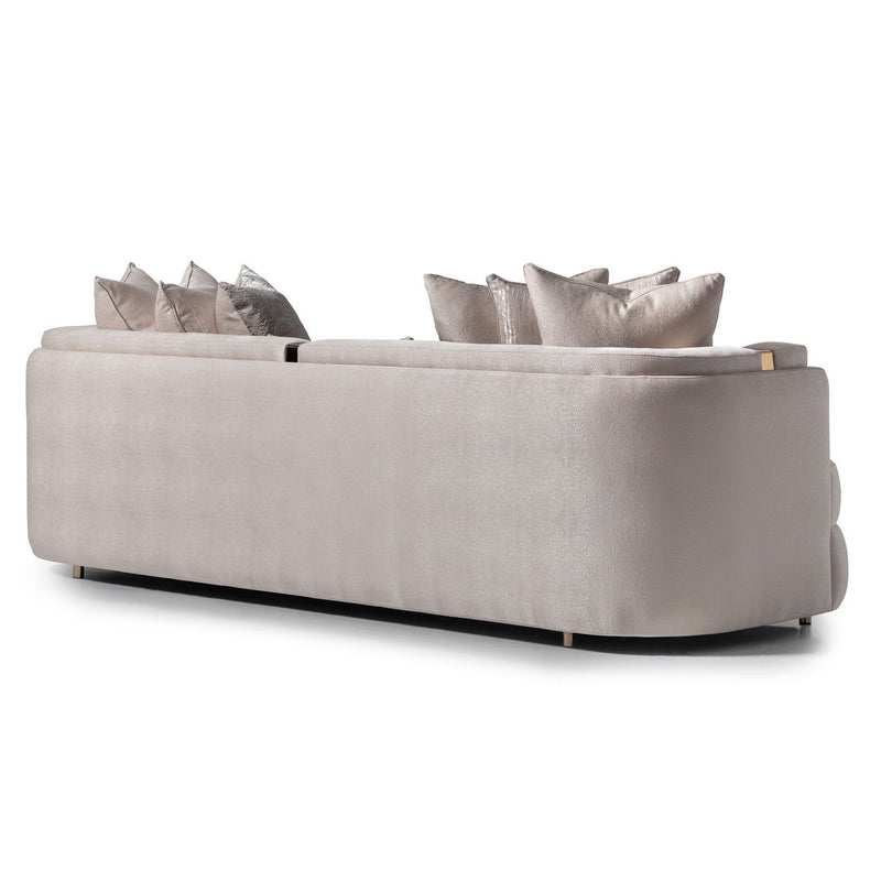Carmela - Mansion Sofa - Almond / Gold - R&R Furniture Gallery (Fountain Valley, CA)