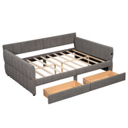Upholstered Platform Bed With USB Charging - R&R Furniture Gallery (Fountain Valley, CA)