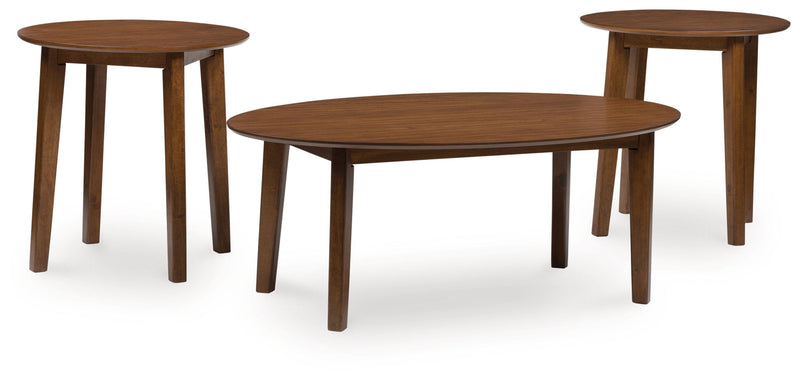 Gordonay - Occasional Table Set (Set of 3) - Brown - R&R Furniture Gallery (Fountain Valley, CA)