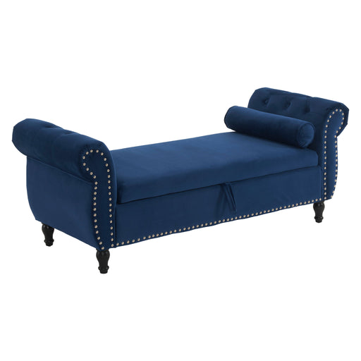 Luxurious Multifunctional Storage Ottoman Bench With Pillow - R&R Furniture Gallery (Fountain Valley, CA)