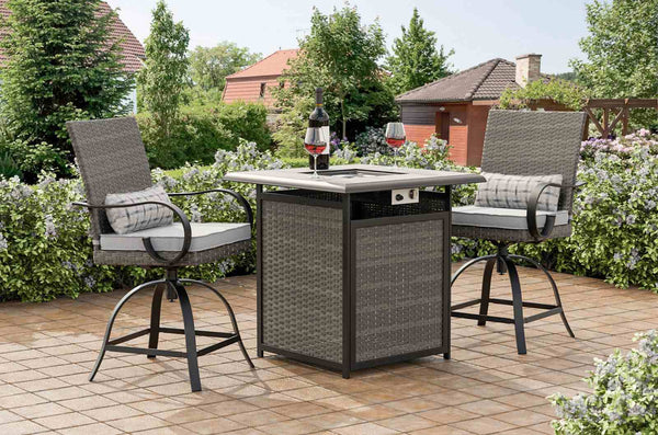Arosa - 3 Pc. Fire Pit Counter Ht. Set
