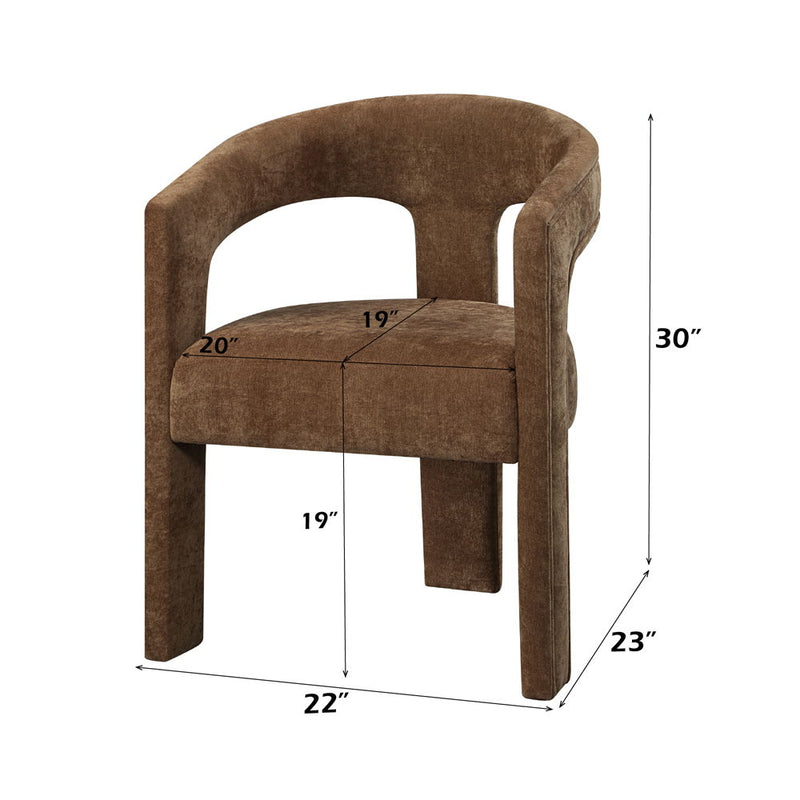 Leonardo - Arm Chair (Set of 2) - Brown Linen - R&R Furniture Gallery (Fountain Valley, CA)