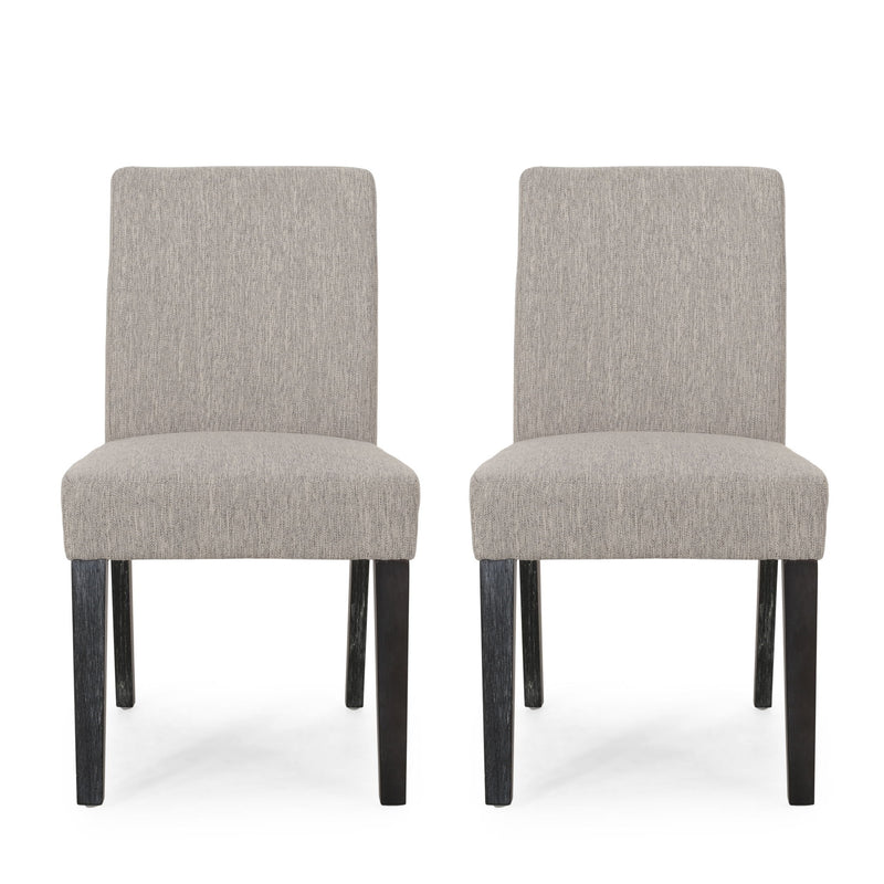 Contemporary Dining Chair With Upholstered Seating And Tapered Legs - R&R Furniture Gallery (Fountain Valley, CA)