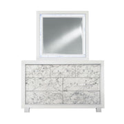 Skye - Marble Mirror - White - R&R Furniture Gallery (Fountain Valley, CA)