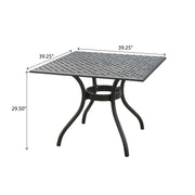 Arch Mesh Dining Table With Lightweight Frame - Black - R&R Furniture Gallery (Fountain Valley, CA)