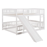 Low Bunk Bed With Slide, Fence And Ladder - R&R Furniture Gallery (Fountain Valley, CA)