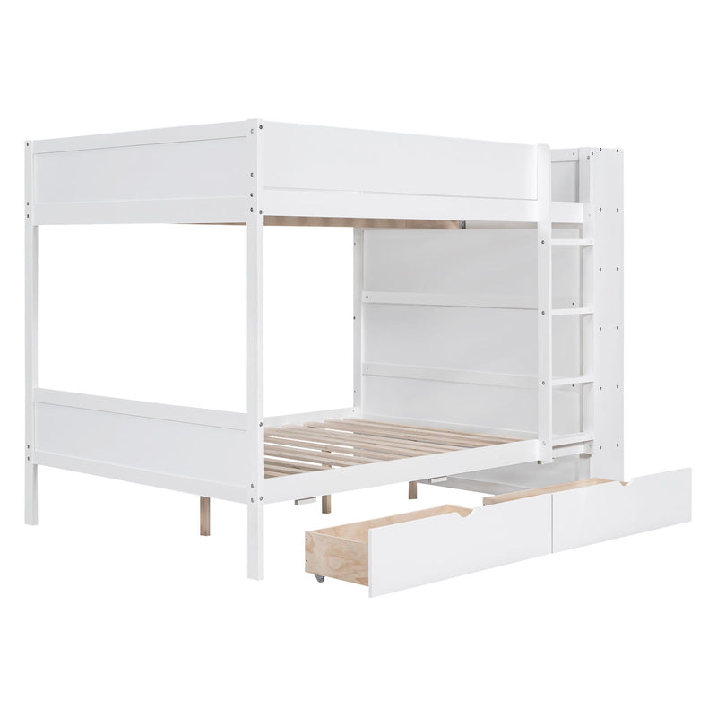 Bunk Bed With 2 Drawers And Multi Layer Cabinet - R&R Furniture Gallery (Fountain Valley, CA)