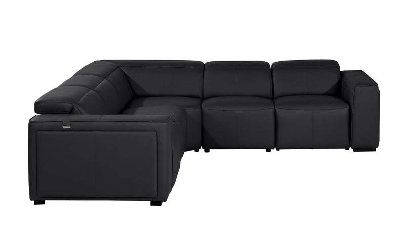 1224 - 5-Piece L-Shaped Sectional Sofa In With 3 Power Recliners & Power Headrests