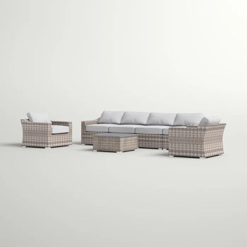 Stylish Sofa Seating Group With Cushions Perfect For Outdoor Gatherings - R&R Furniture Gallery (Fountain Valley, CA)