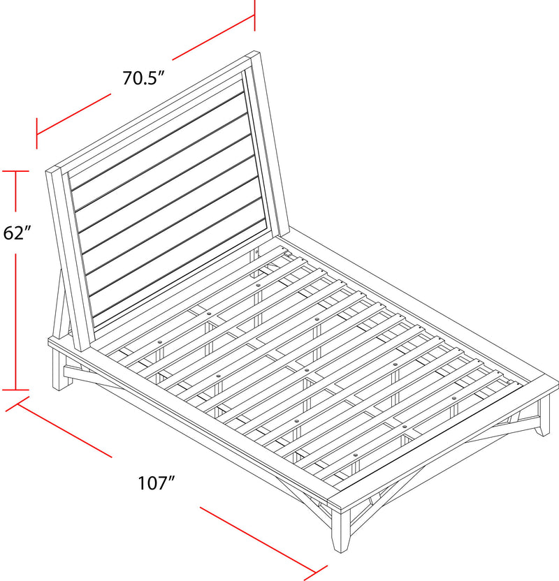 Americana Modern Bedroom - Platform Bed
