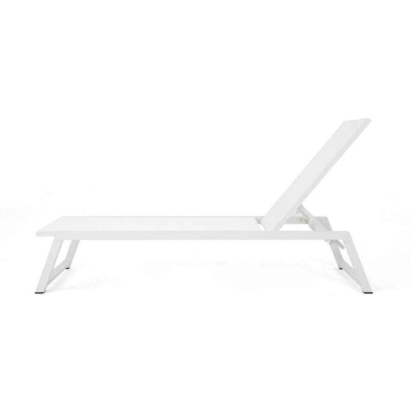 Myers - Chaise Lounge - White - R&R Furniture Gallery (Fountain Valley, CA)