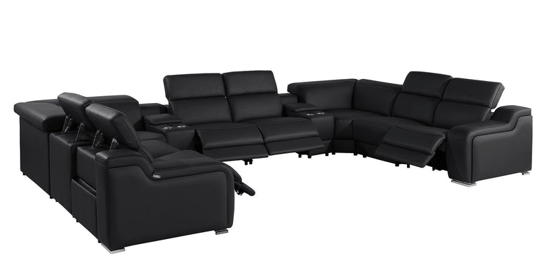 1116 - 10-Piece U-Shaped Sectional Sofa In With 4 Power Recliners & Power Headrests