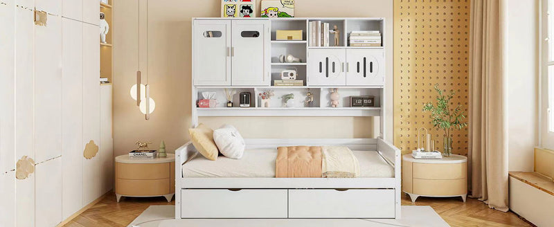 Daybed With All-In-One Cabinet And Shelf - R&R Furniture Gallery (Fountain Valley, CA)